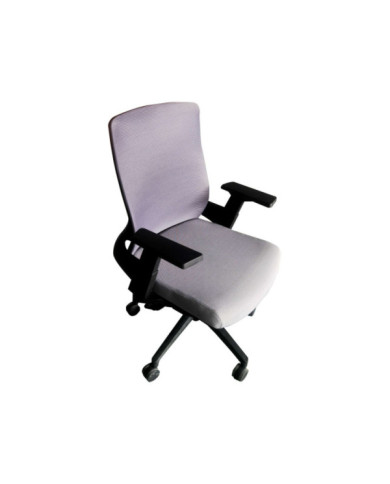 Silla de Escritorio Ejecutiva Atenas, Gris, con Cómodo Espaldar y Rodachinas