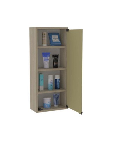 Gabinete de Baño Zania, Beige, con Múltiples Superficies Para Almacenamiento de Objetos de Aseo