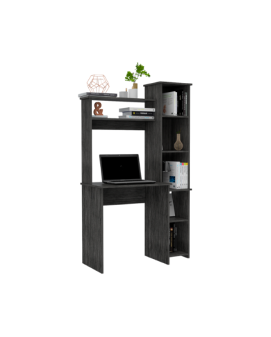 Escritorio Claus, Gris, con Seis Entrepaños y Gran Espacio de Almacenamiento ZF