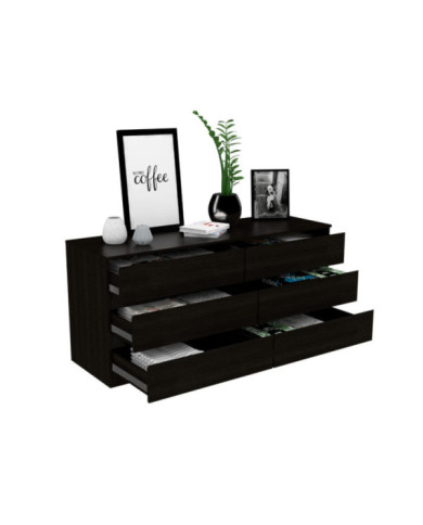 Organizador Asteria, Wengue, con Seis Cajones Deslizables    ZF