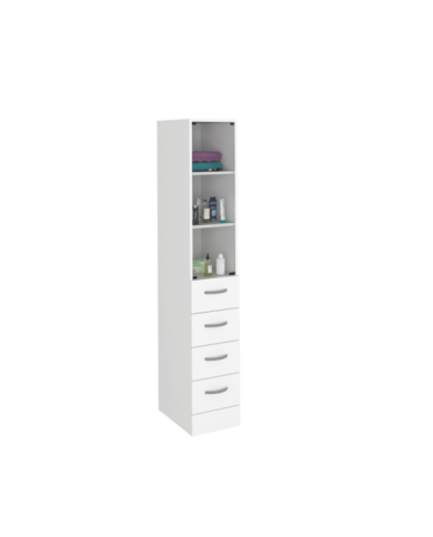 Organizador de Baño Picasso, Blanco, con Cuatro Cajones Deslizables