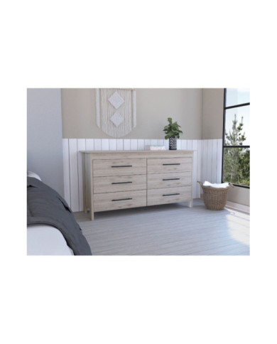 Organizador Asteria, Humo y Blanco con Seis Cajones Deslizables ZF