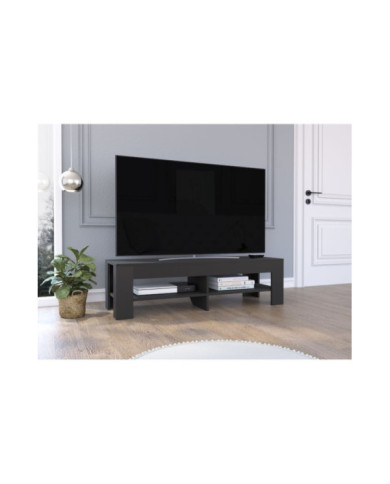 Mesa Para Tv Acaymo, Wengue, con Entrepaños Inferiores   ZF