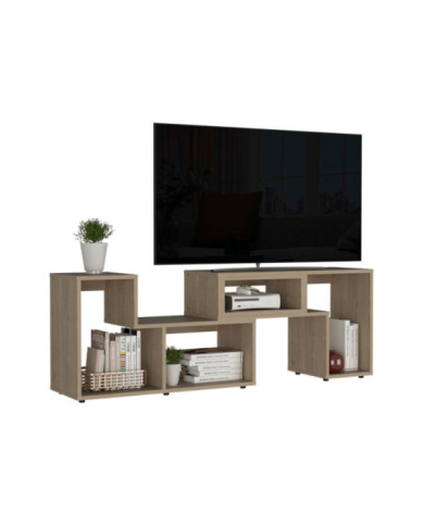Mesa Para Tv Ascher, Beige, con Espacio Para Televisor de 50 Pulgadas  ZF
