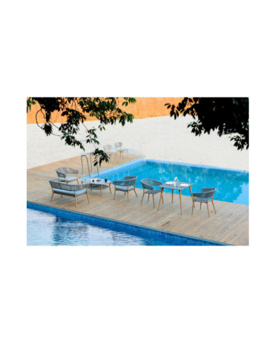 Juego de Sala Quimera, Gris, Incluye Dos Sillas de Una Plaza y Una Silla de Dos Plazas