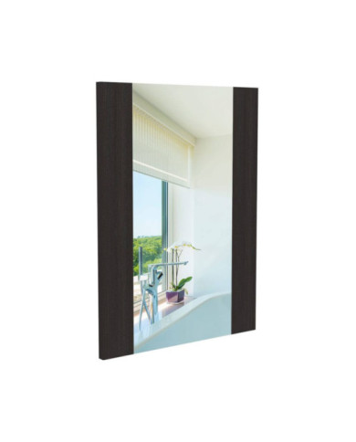 Espejo Flotante Oporto, Wengue, Ideal Para Espacios Reducidos