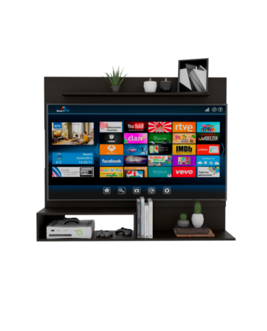 Panel Para Tv Ascher, Wengue, Para Televisor de 55 Pulgadas