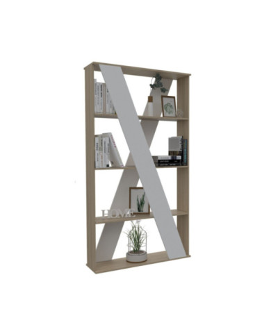 Divisor Ascher, Beige y Blanco, con Tres Entrepaños