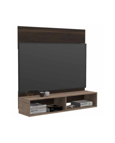 Panel de Tv Dakota, Caoba y Miel, con Espacio Para Televisor de Hasta 60 Pulgadas