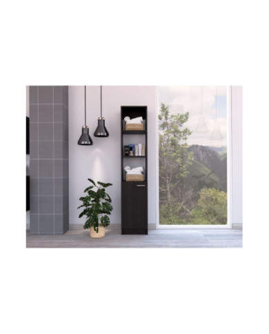 Estantería de Baño Mulán, Wengue, con Cinco Entrepaños  ZF